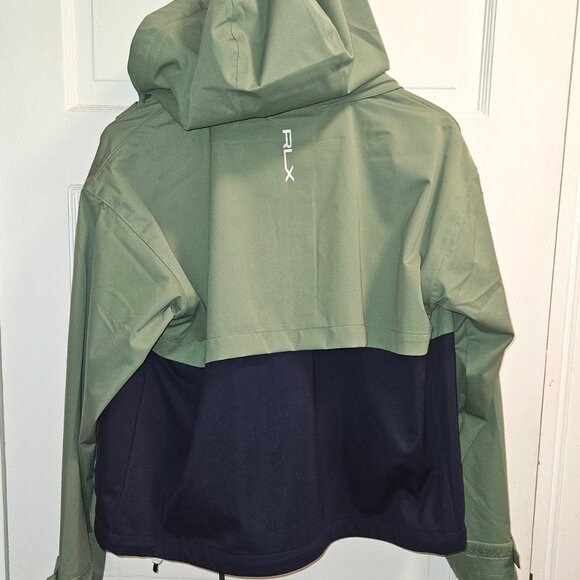 RLX Ralph Lauren Golf Packable Water-Repellent Hooded Jacket SM Green $268- - Picture 8 of 14